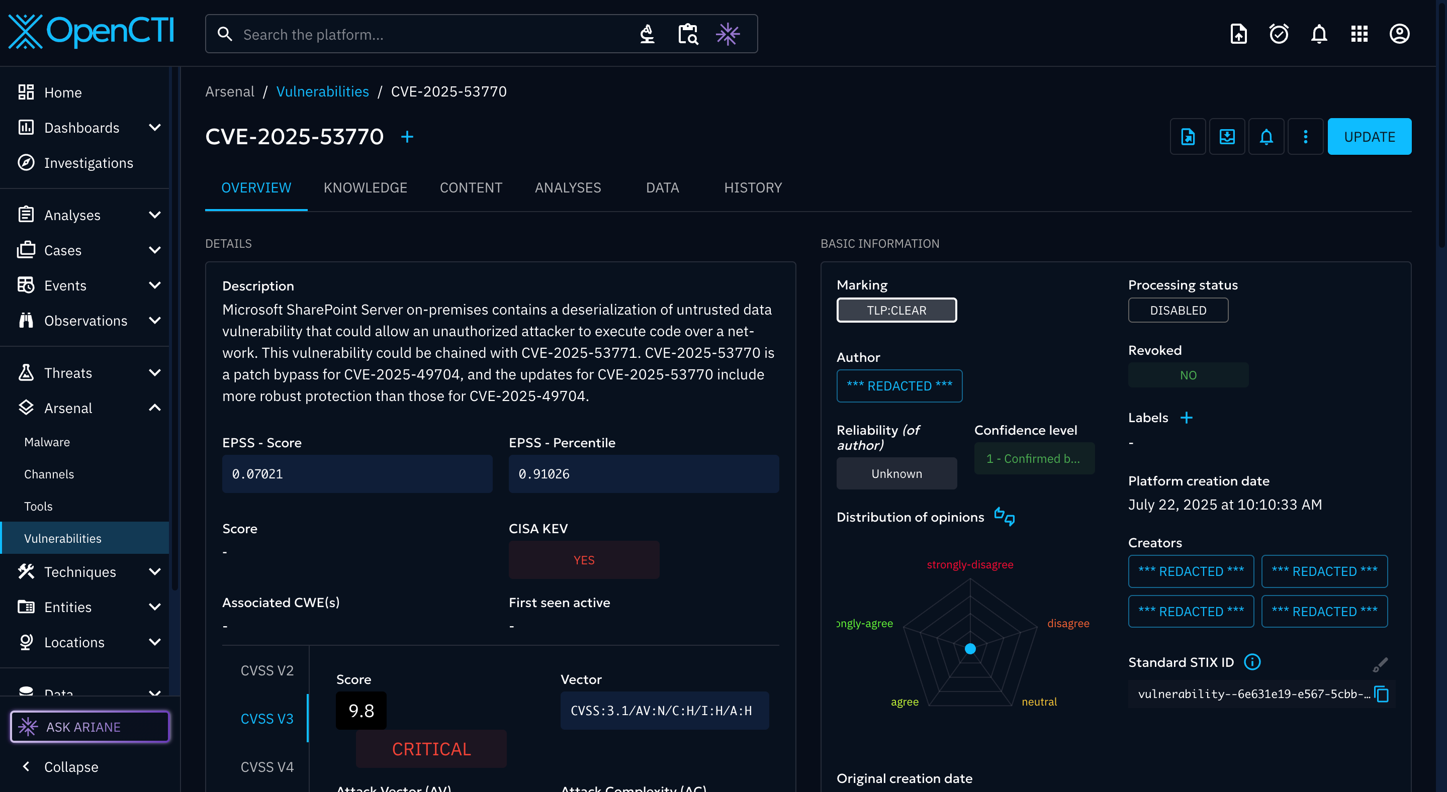 OpenCTI 2025-53770 enriched OpenCTI 2025-53770 enriched