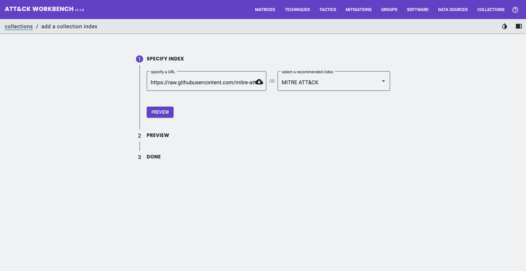 ATT&CK Workbench Import ATT&CK Workbench Import