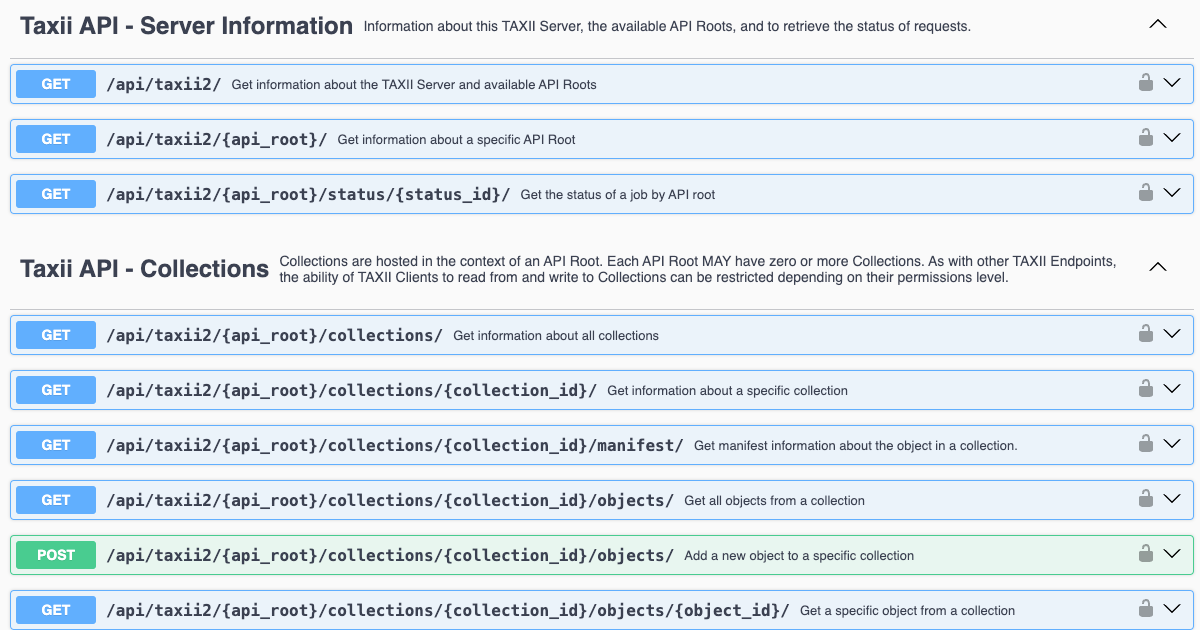 Obstracts x Arango TAXII Server Obstracts x Arango TAXII Server